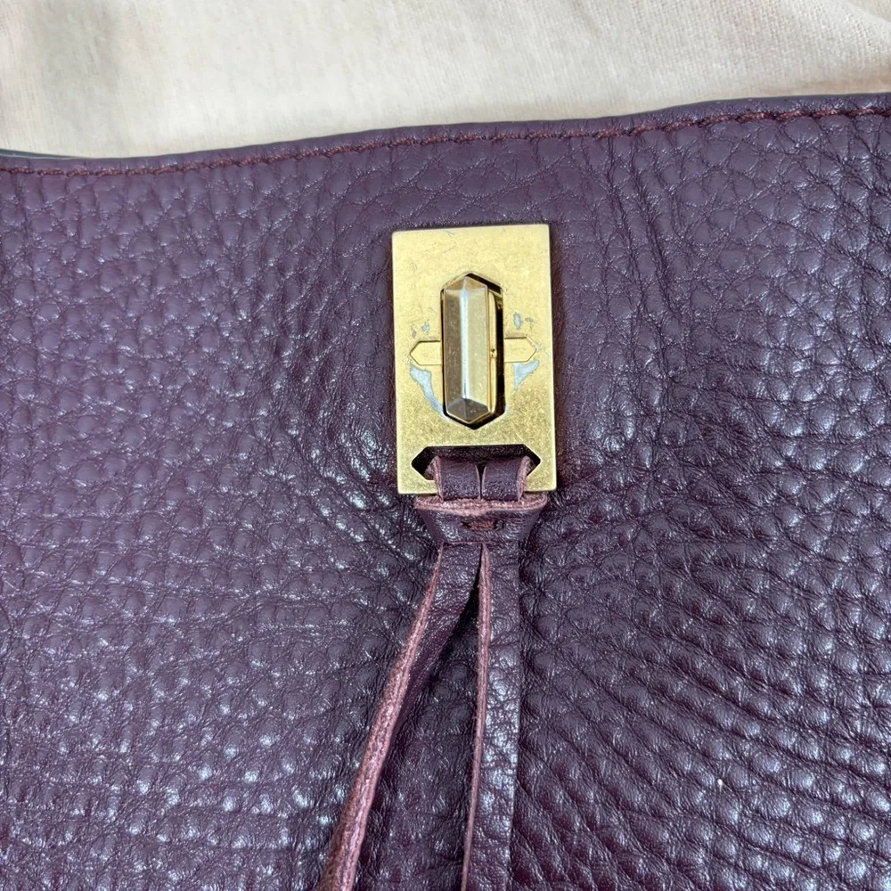 Rebecca Minkoff Darren Shoulder Bag Malbec Dust Bag - Picture 13 of 14